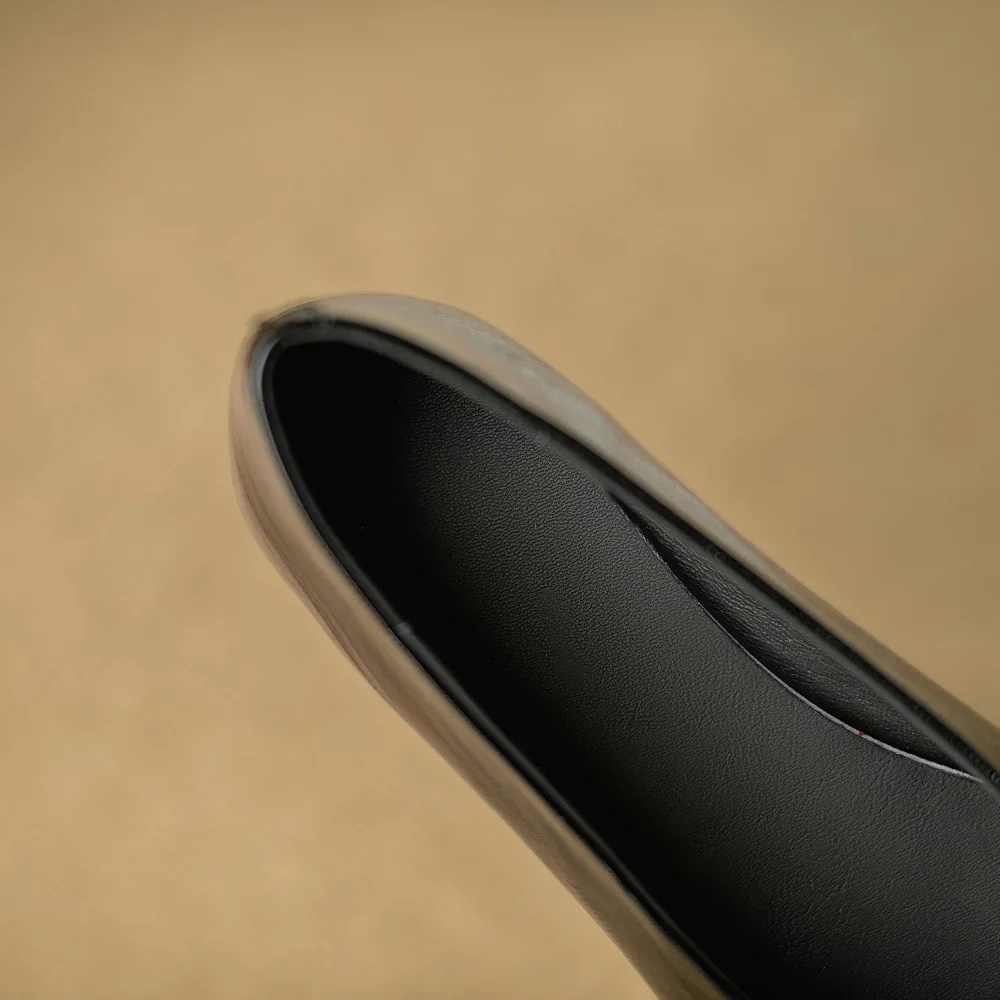 Zapato de salón clásico de piel de oveja para mujer