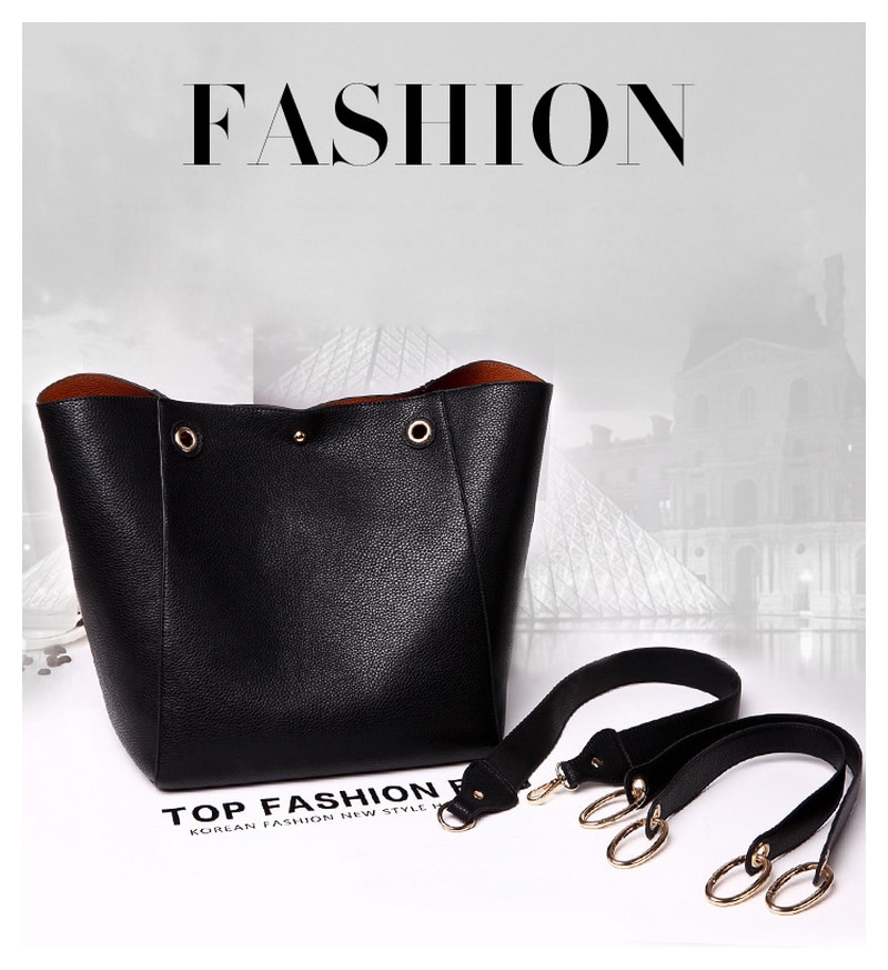Bolso bandolera espacioso de poliuretano para damas
