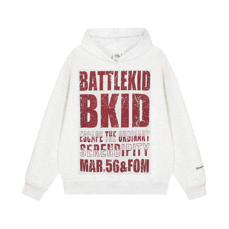 Sudadera con capucha de manga larga con tipografía urbana
