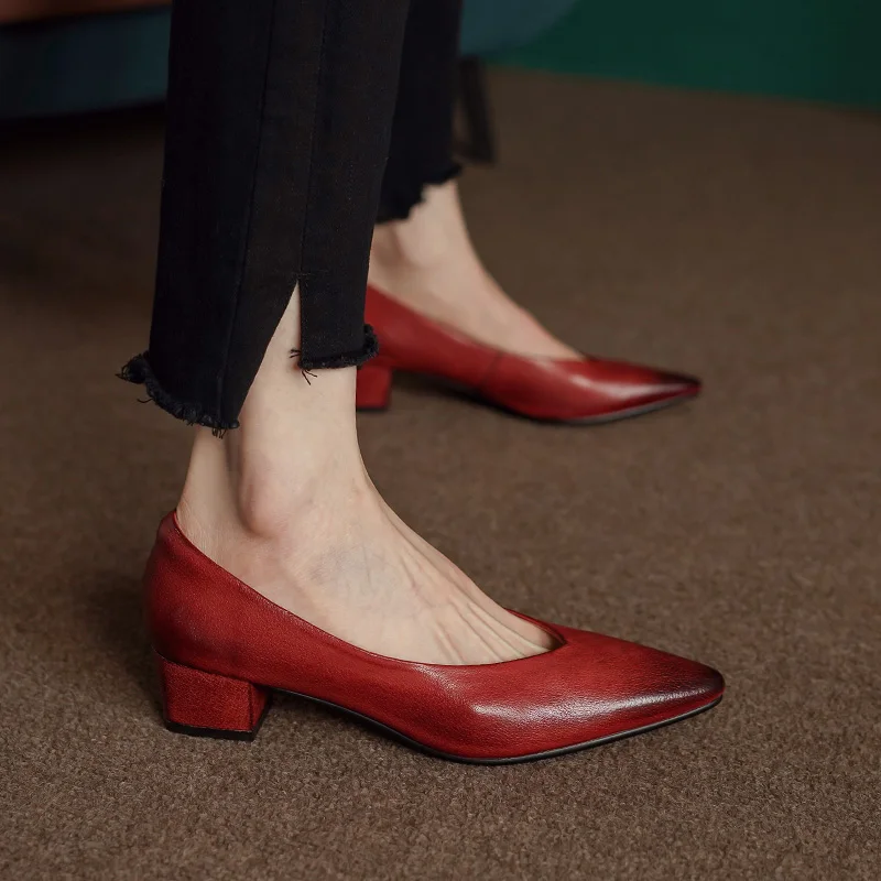 Zapatos de tacón bloque de vestir profesional para uso diario