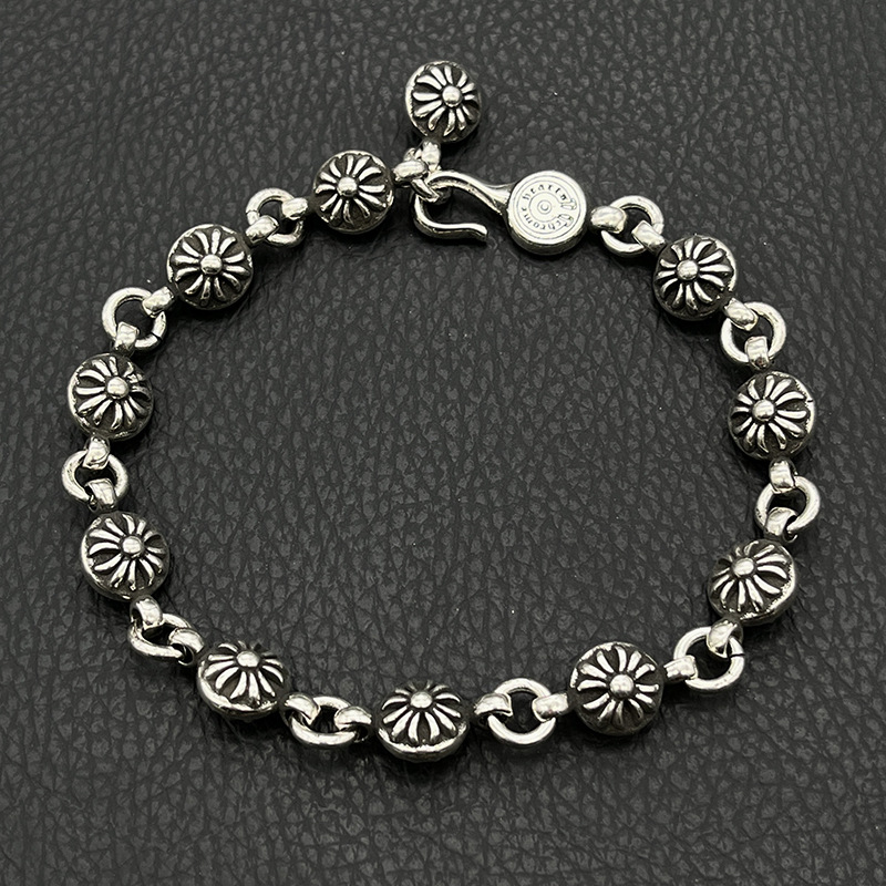 Pulsera retro de crucifijo de cobre