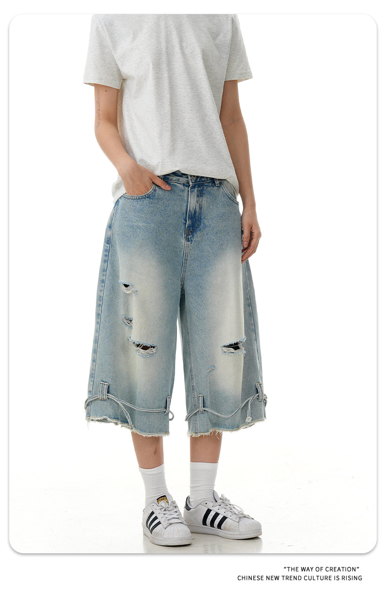 Pantalones retro de algodón de corte clásico