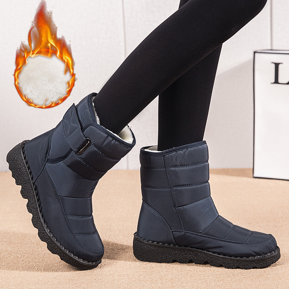 Botas de mujer altas aislantes contra el frío resistentes al agua