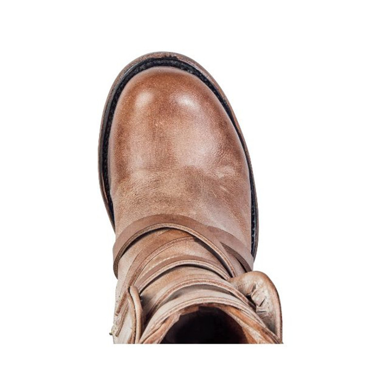Botas de tacón medio hasta la rodilla para mujeres