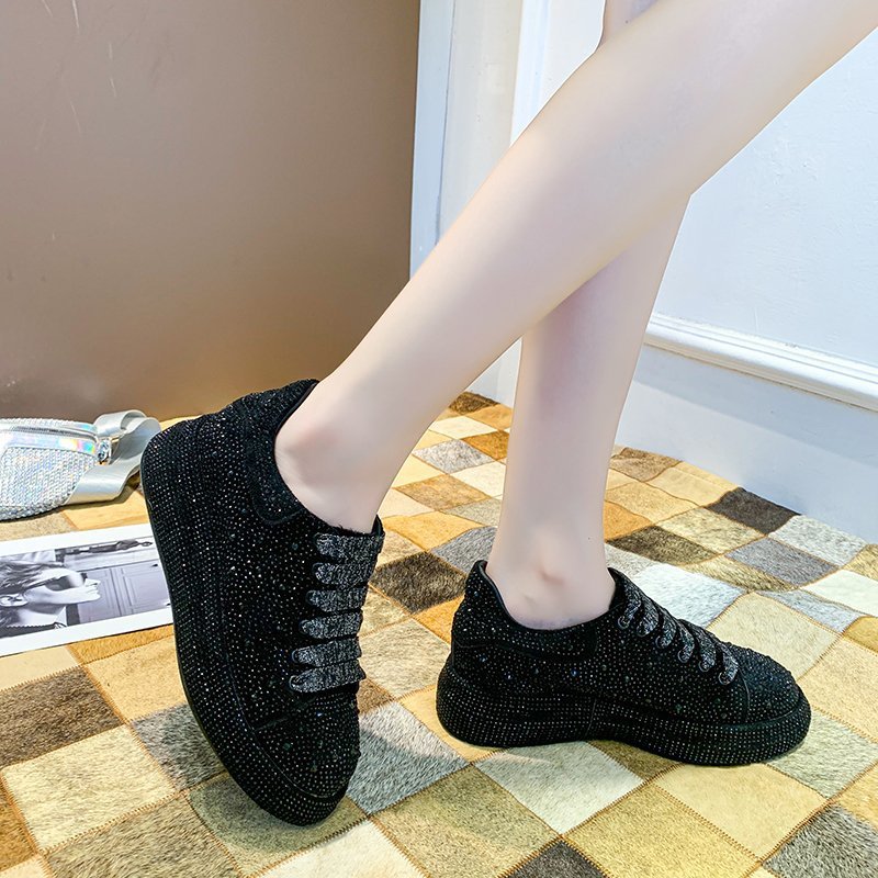 Mujeres zapatillas deportivas de plataforma gruesa con patrón de argyle