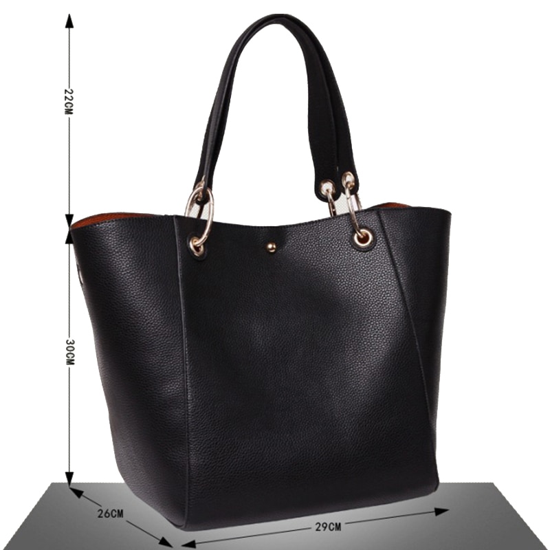 Bolso bandolera espacioso de poliuretano para damas