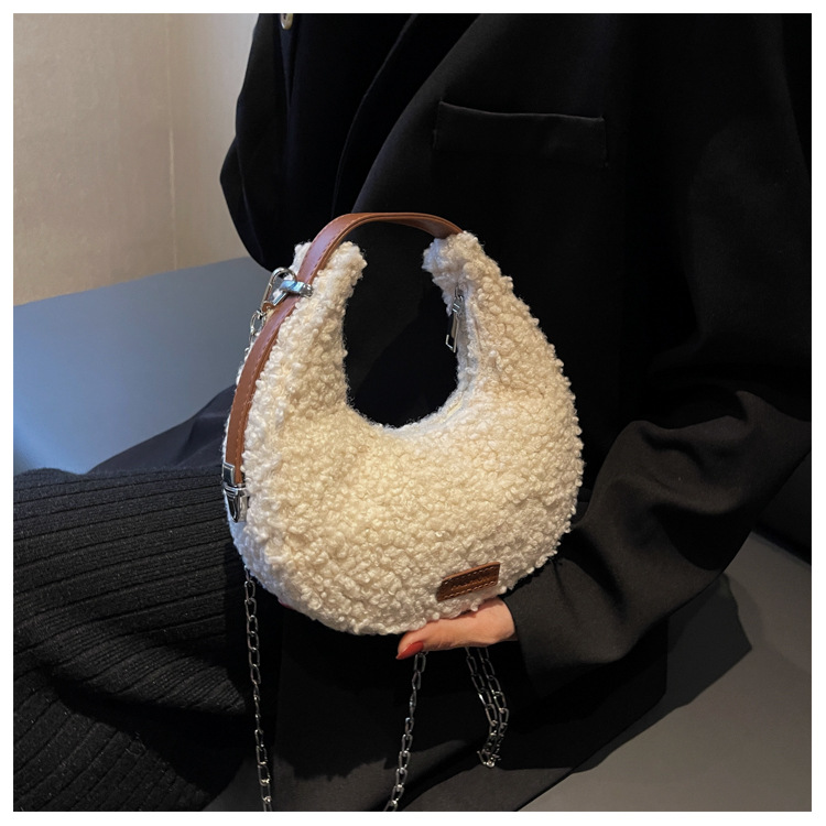 Bolso bandolera esponjoso para mujeres