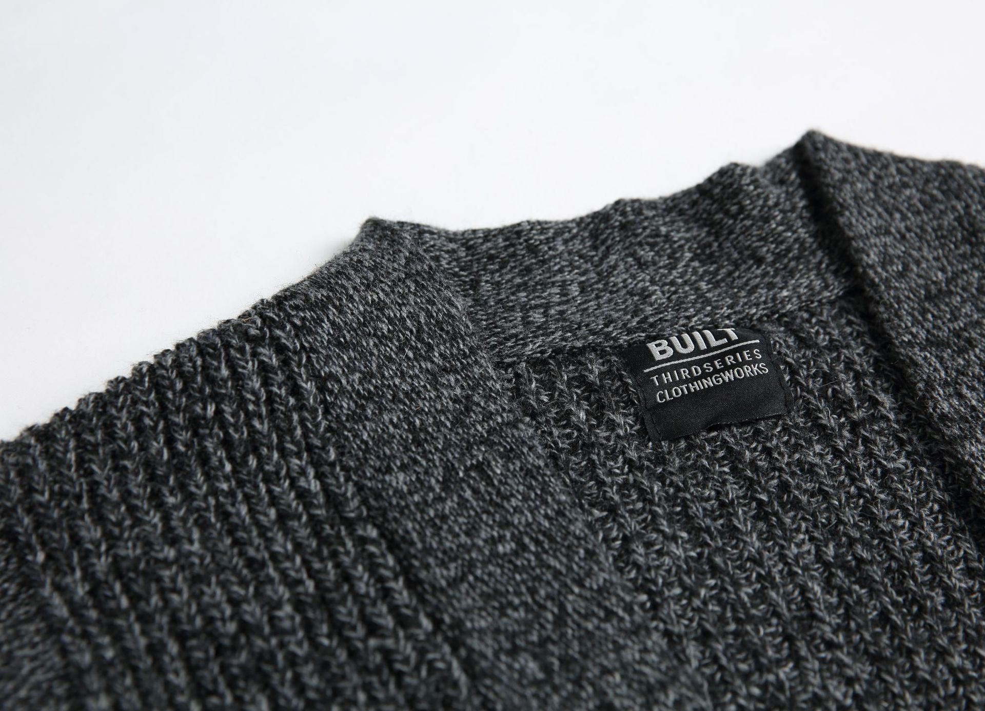 Cardigan de manga dolmán holgado liso de poliéster