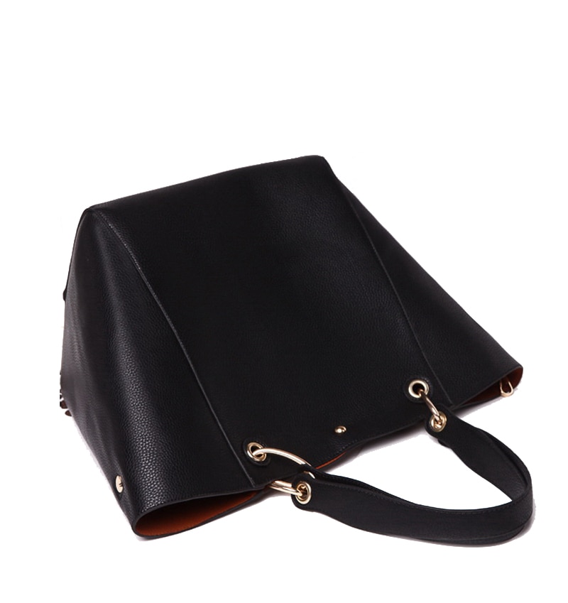 Bolso bandolera espacioso de poliuretano para damas