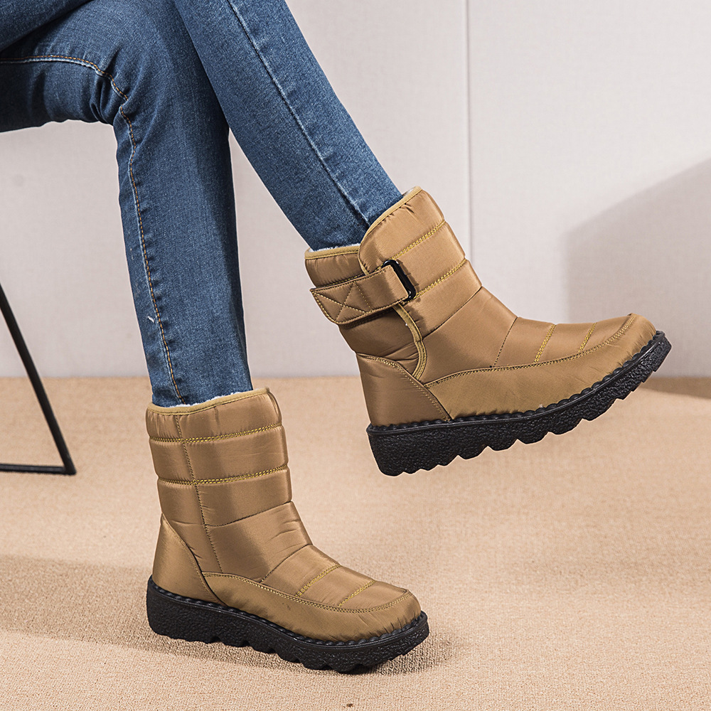 Botas de mujer altas aislantes contra el frío resistentes al agua
