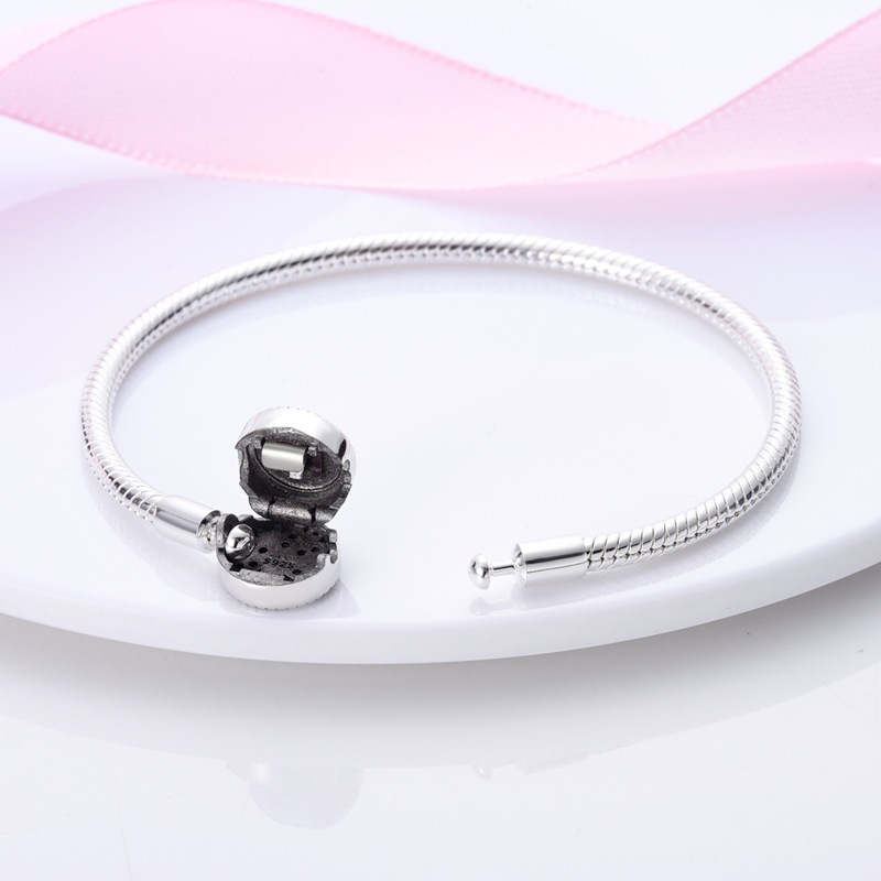 Pulsera de eslabones de cuentas hecha a mano con motivos de vida marina