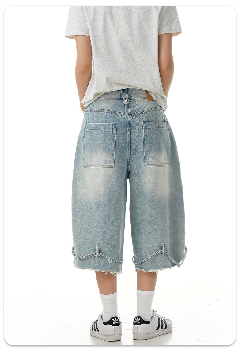 Pantalones retro de algodón de corte clásico
