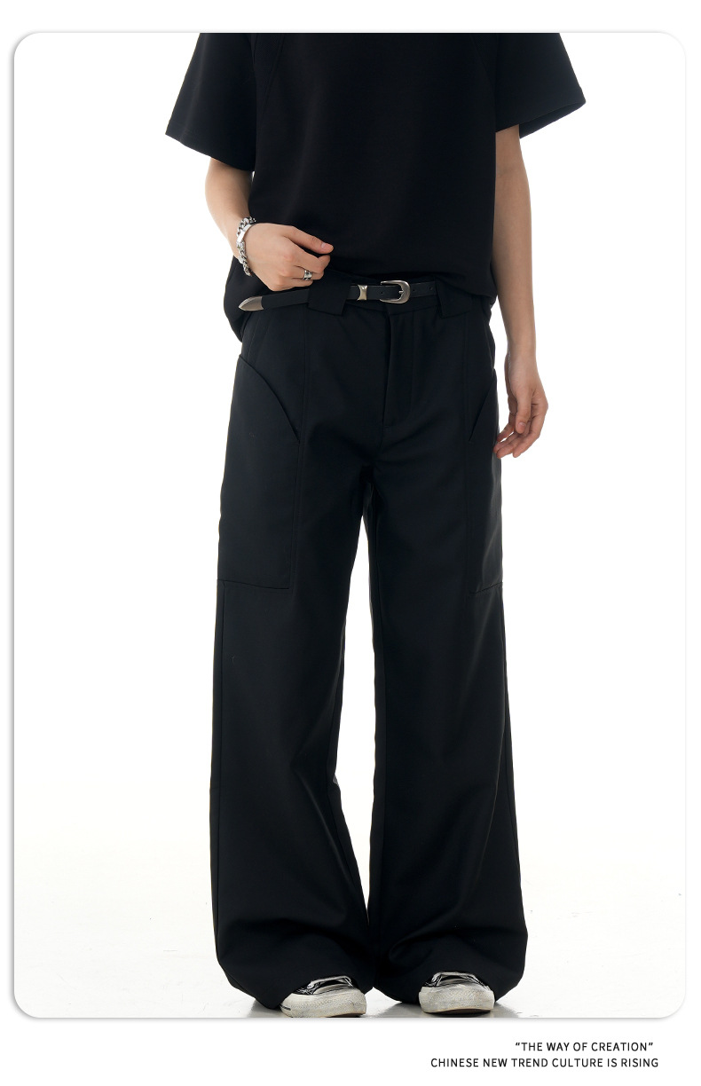 Pantalones de oficina holgados unisex