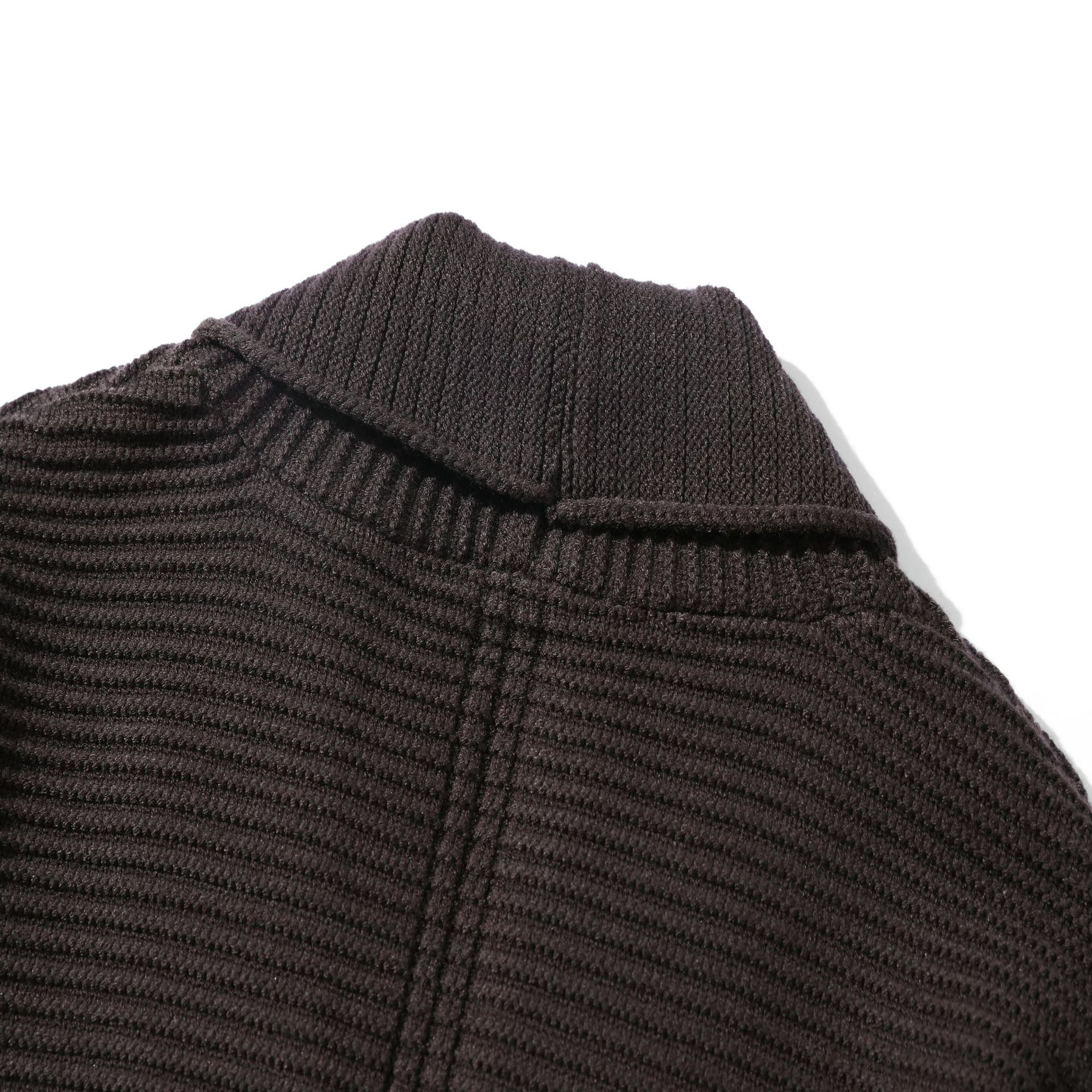 Cardigan oversized de manga larga de jacquard de nailon de ropa de trabajo japonesa