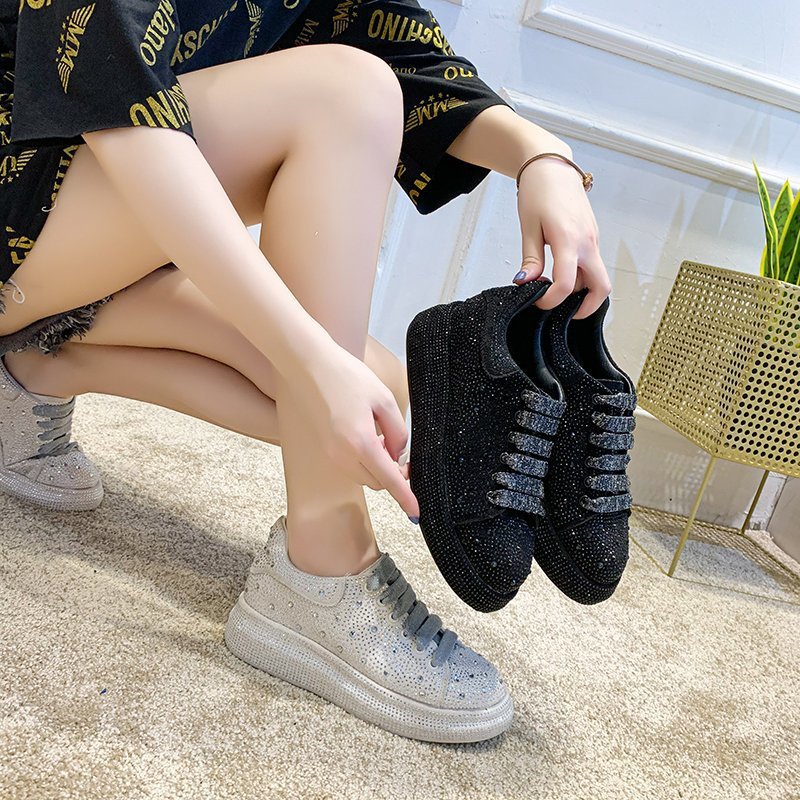 Mujeres zapatillas deportivas de plataforma gruesa con patrón de argyle