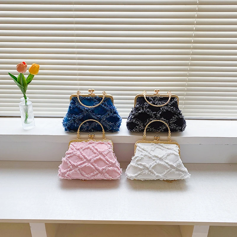 Mini bandolera de mezclilla vintage asiática para escapadas