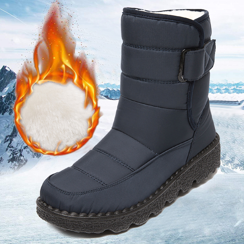 Botas de mujer altas aislantes contra el frío resistentes al agua