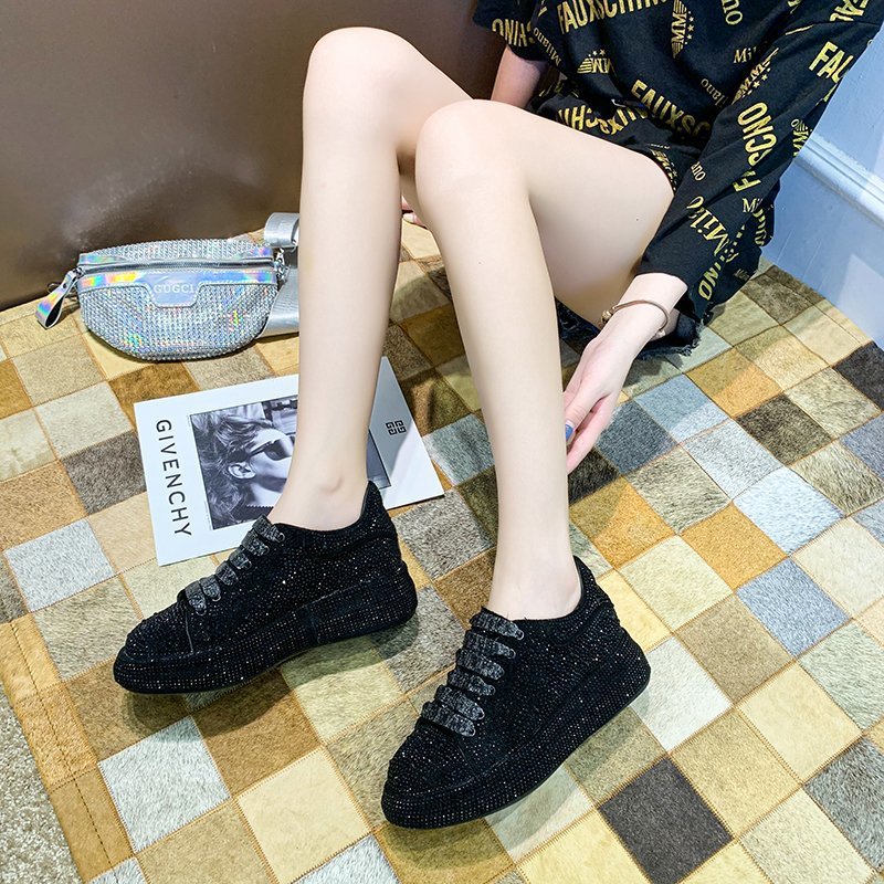 Mujeres zapatillas deportivas de plataforma gruesa con patrón de argyle