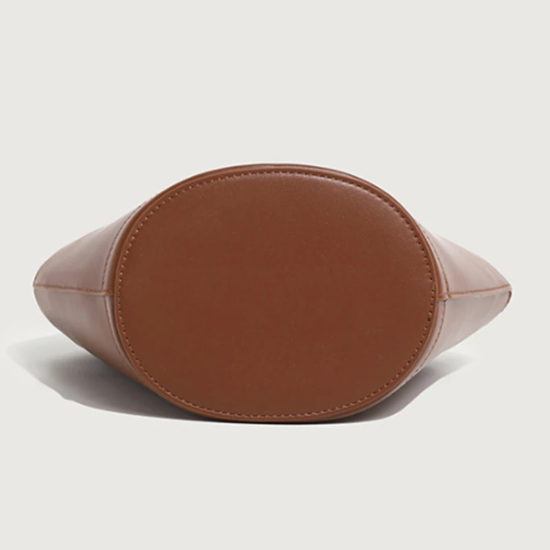 Bolso bandolera de mujer de mango de madera y cuerpo de barril de fibra Sufiber