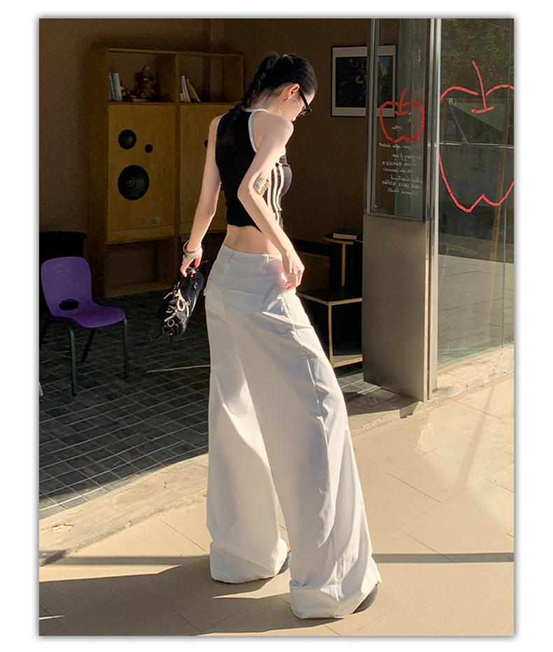 Pantalón Palazzo Maxi de cintura alta en marfil, fresco y ligero