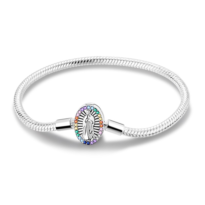 Eslabón de amuleto Hamsa de serpentina