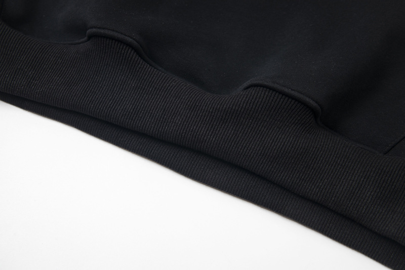 Sudadera con capucha oversized de algodón con letras bordadas utilitaria