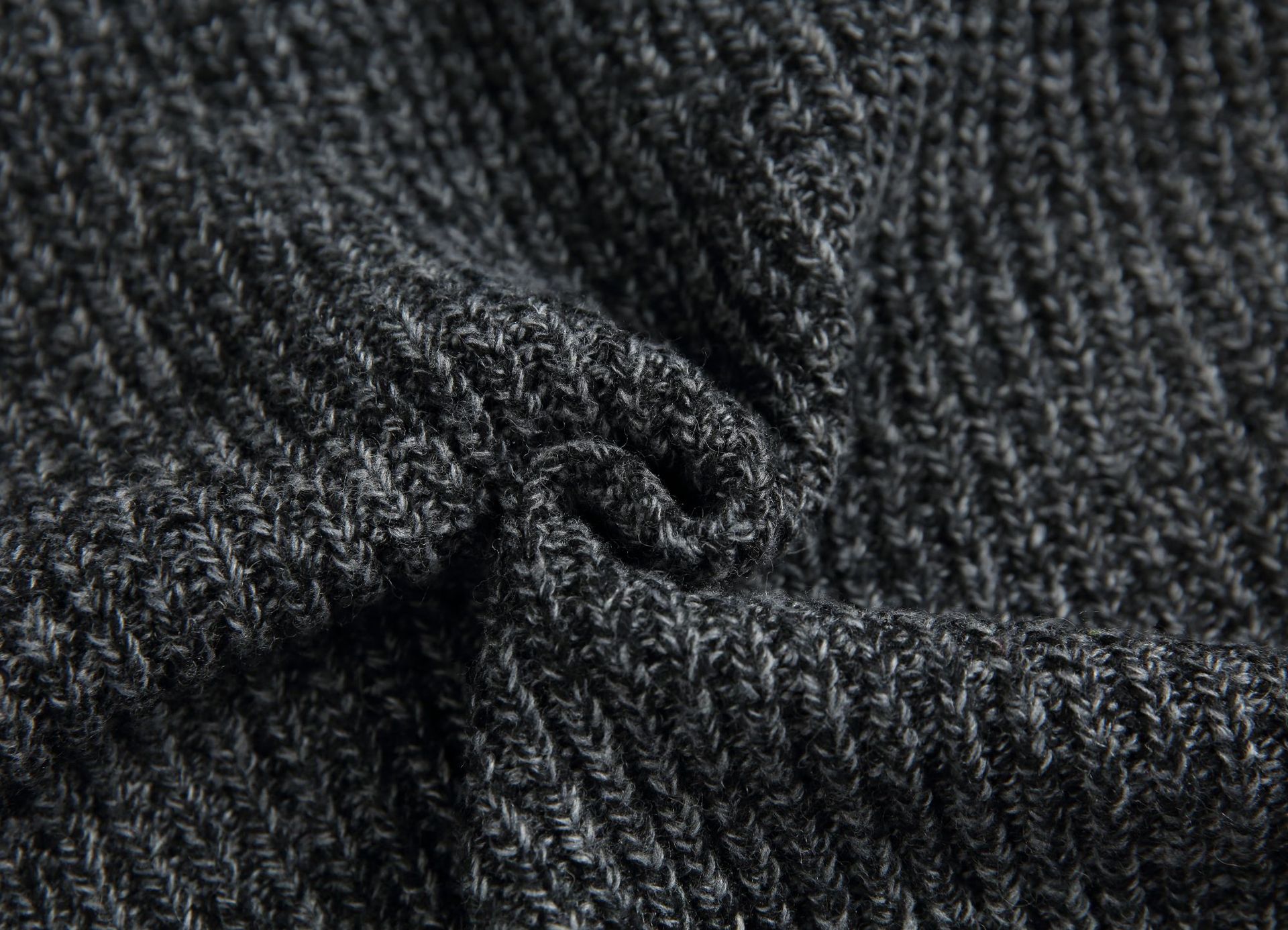 Cardigan de manga dolmán holgado liso de poliéster
