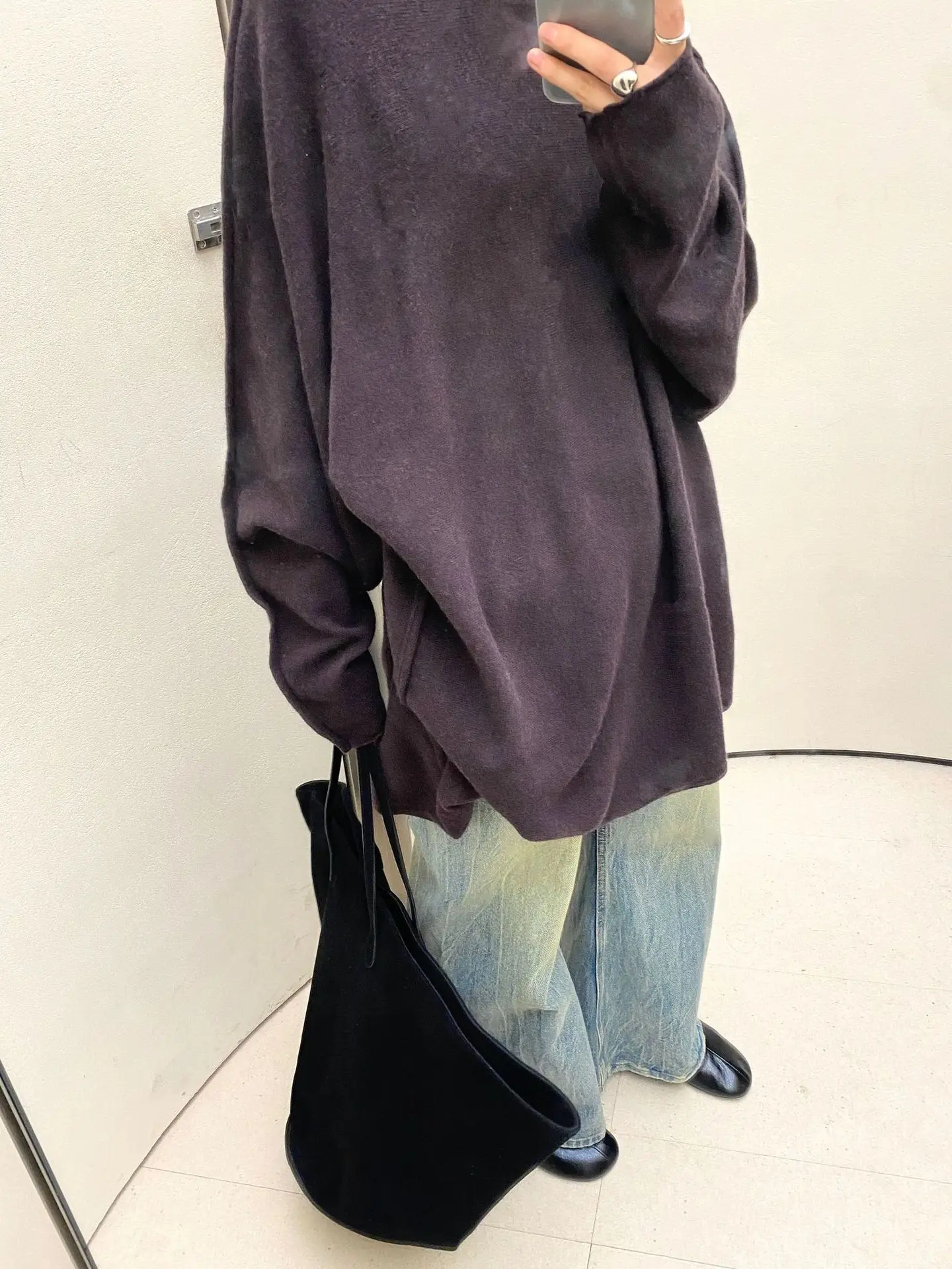 Espacioso bolso carryall de poliuretano mate