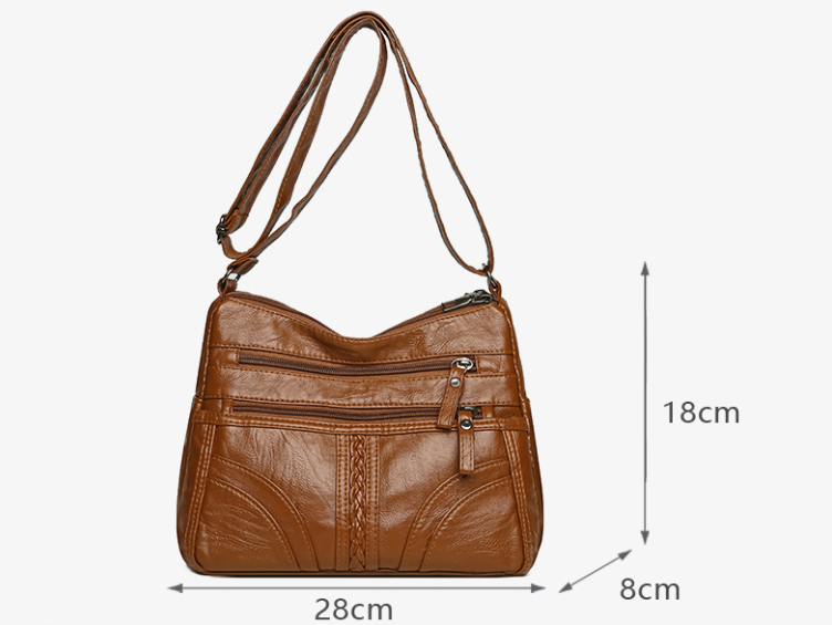 Bolso bandolera deslizante de imitación