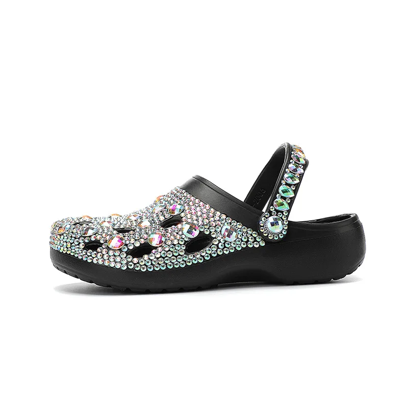 Mujeres mules costeras con adornos de cristal