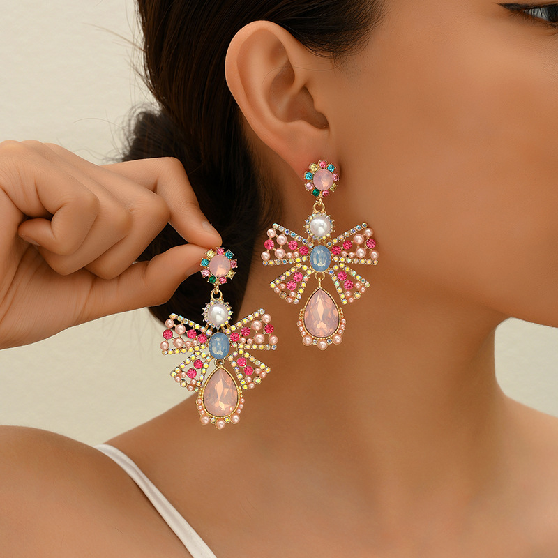 Pendientes de botón bohemios