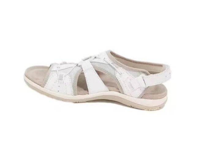 Sandalias de tacón bajo para mujer con ajuste ancho