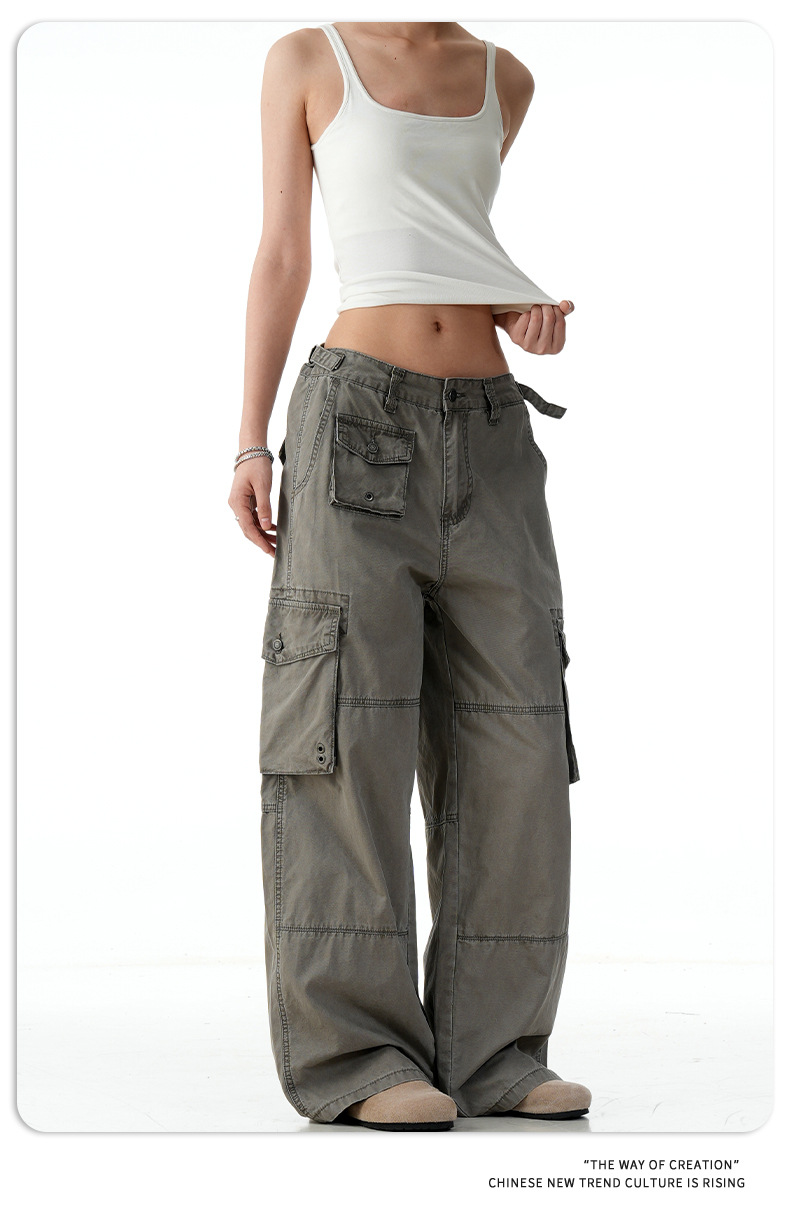 Pantalones utilitarios unisex de largo completo favorecedores