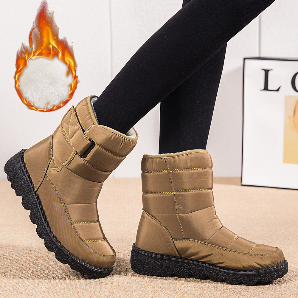 Botas de mujer altas aislantes contra el frío resistentes al agua