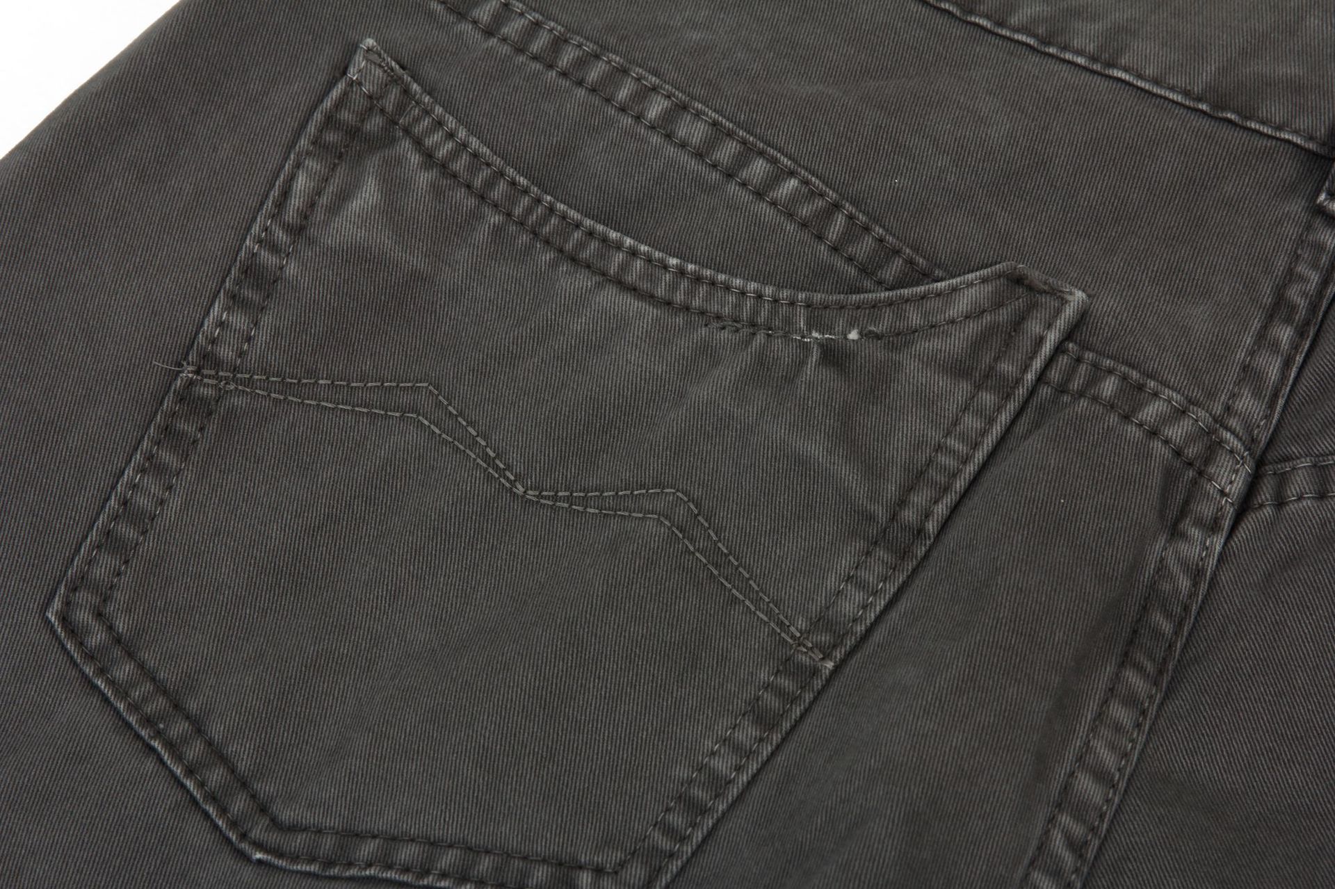 Vaqueros de algodón vintage asimétricos oversized para hombre