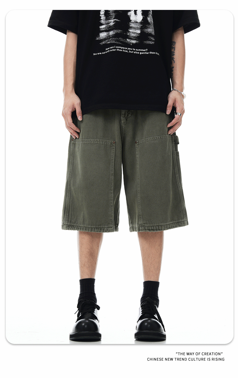 Bermudas holgadas retro unisex