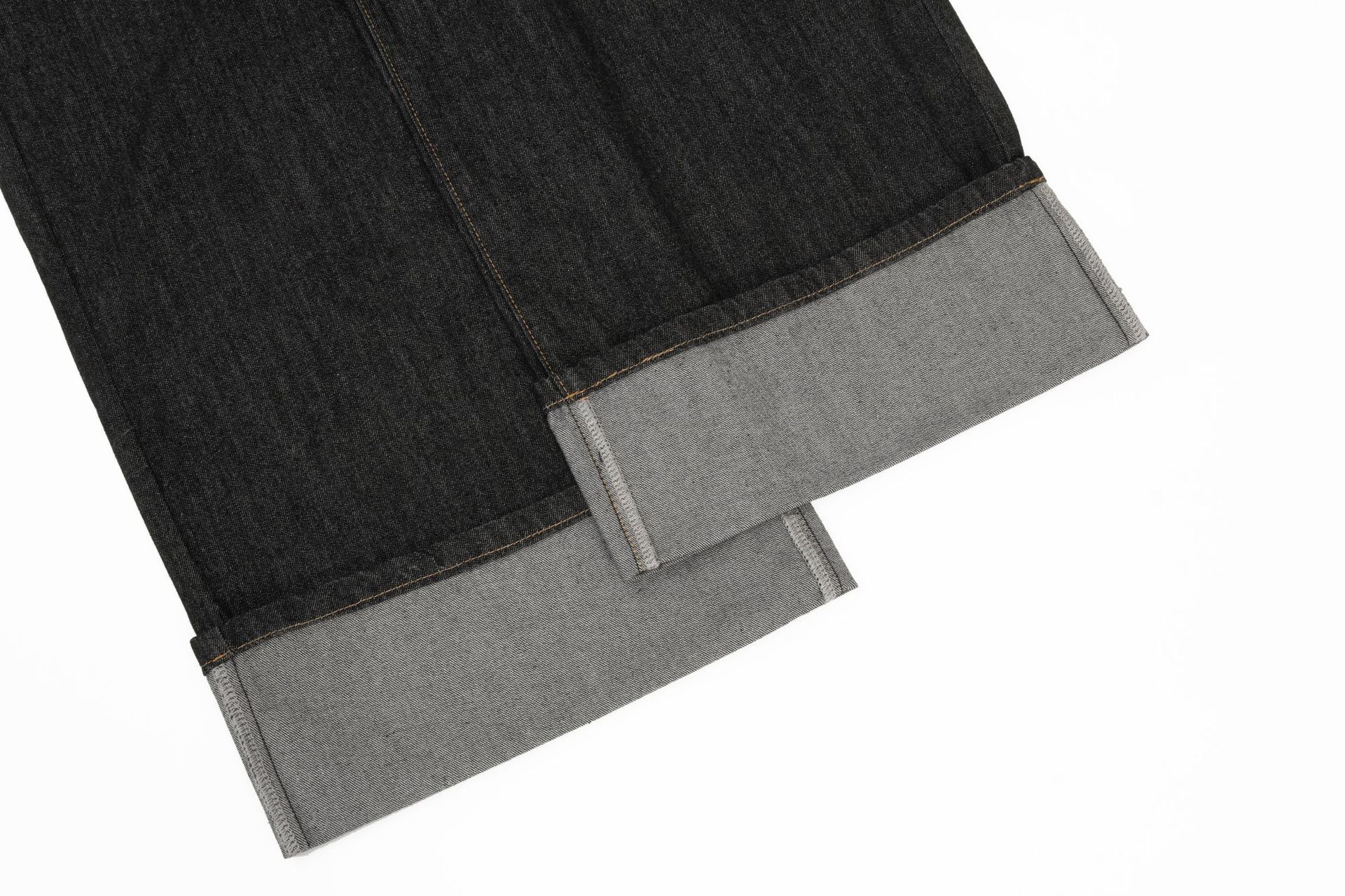 Jeans anchos urbanos retro desgastados para hombres