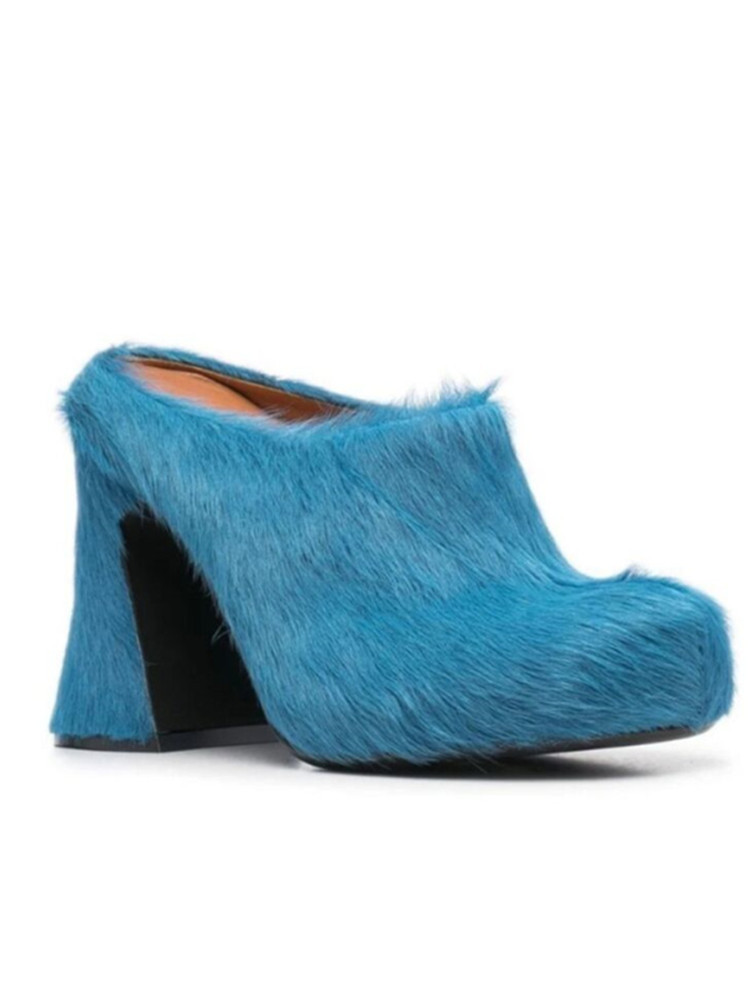 Mules de plataforma pastel para comodidad en el hogar