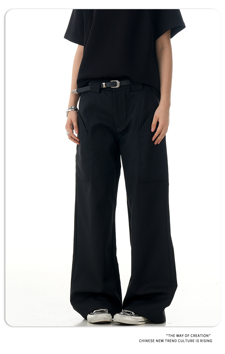 Pantalones de oficina holgados unisex