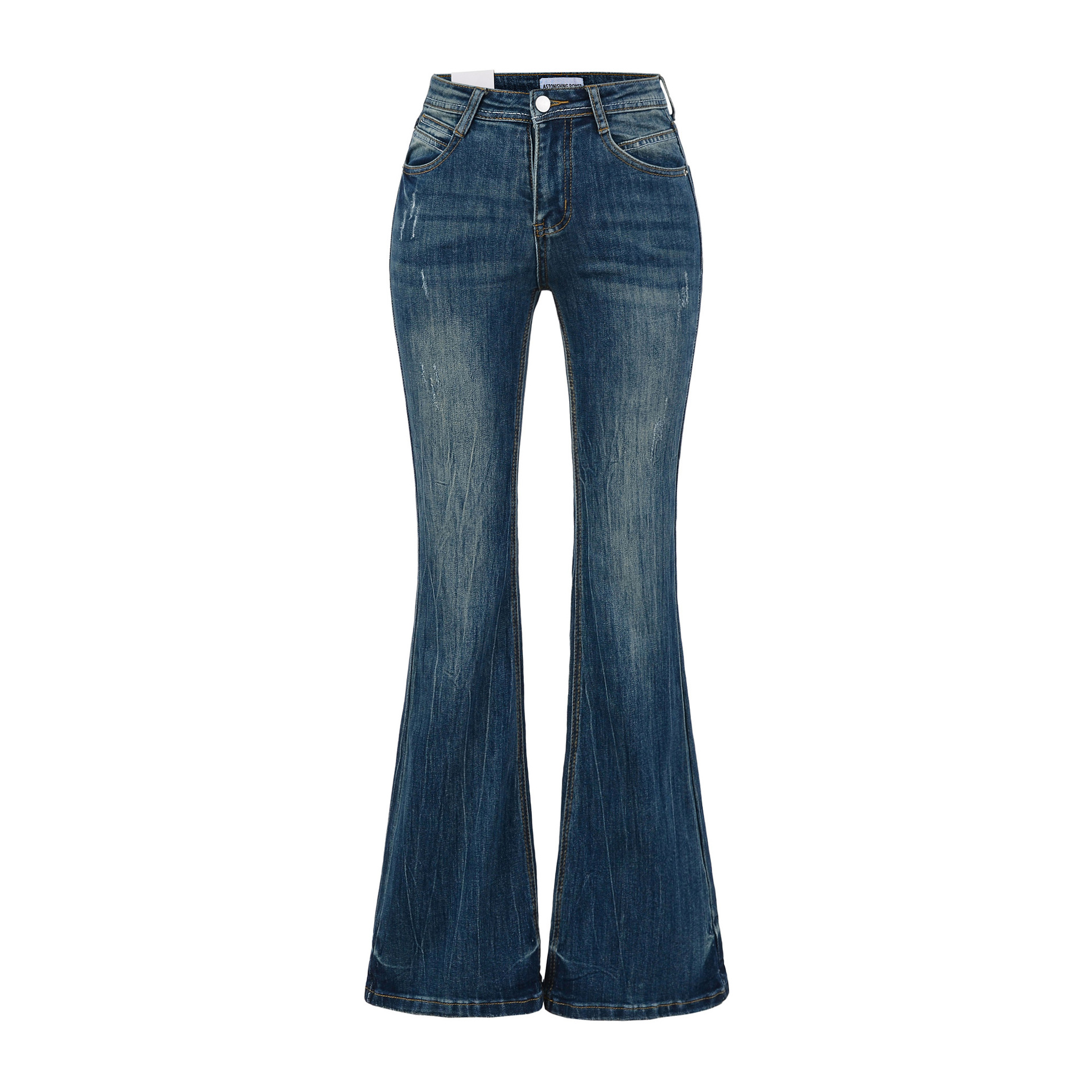Pantalones skinny retro de cintura alta para niños