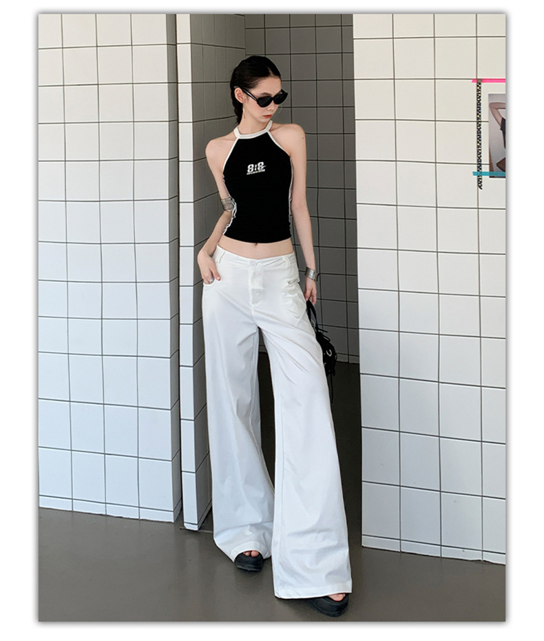 Pantalón Palazzo Maxi de cintura alta en marfil, fresco y ligero