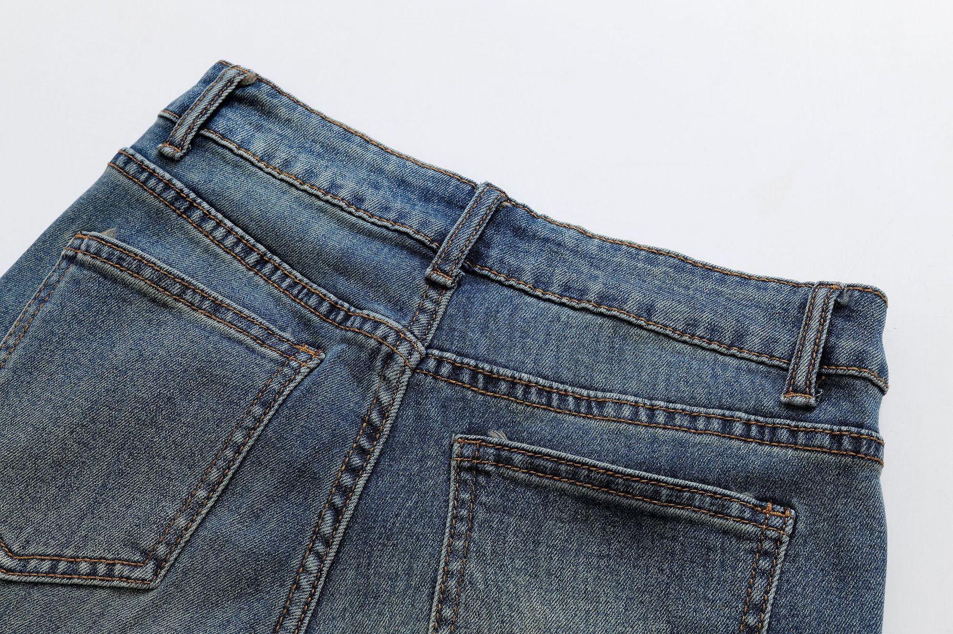 Pantalones acampanados maxi de tiro bajo ajustado a la cadera