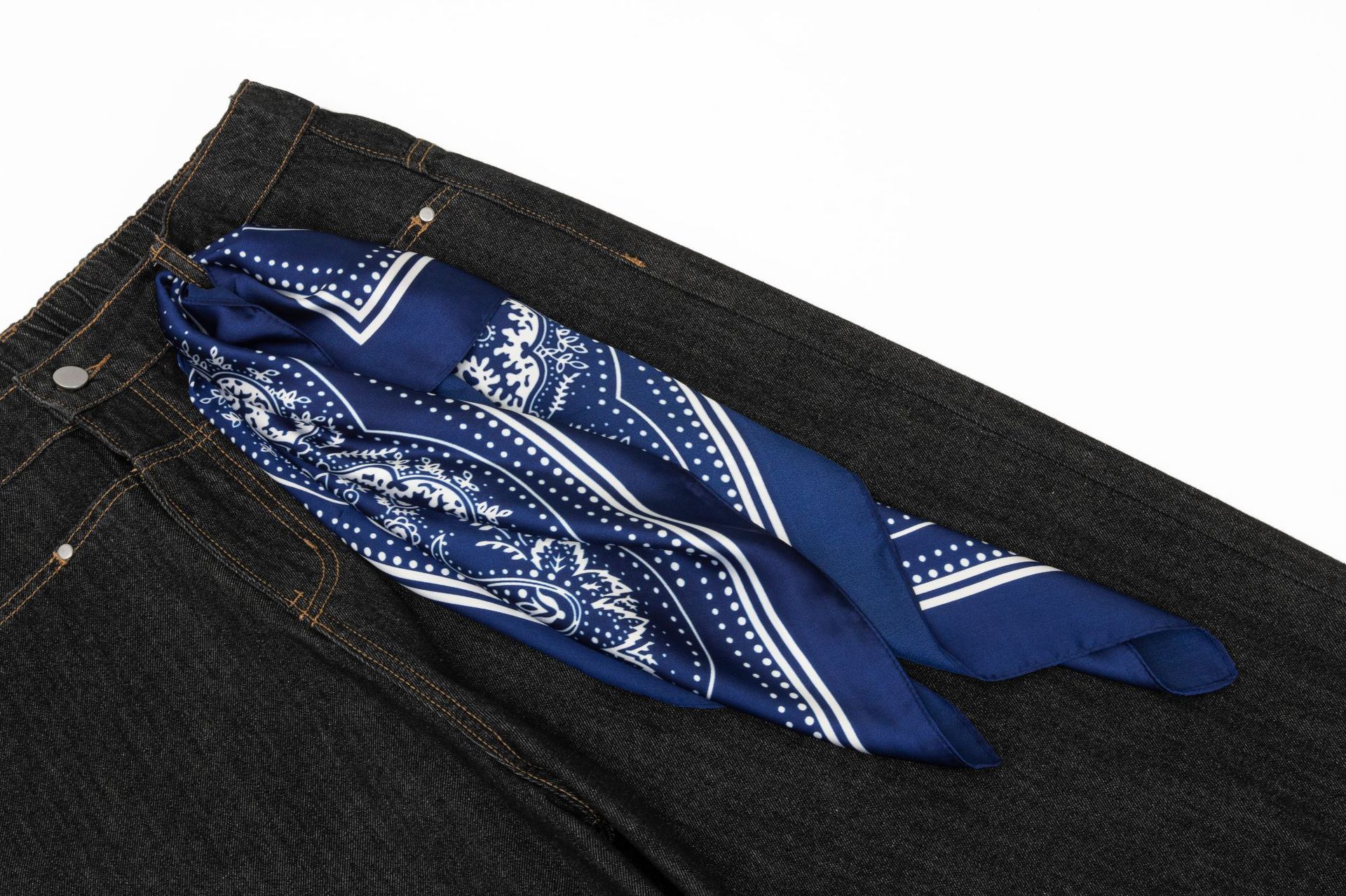 Jeans anchos urbanos retro desgastados para hombres