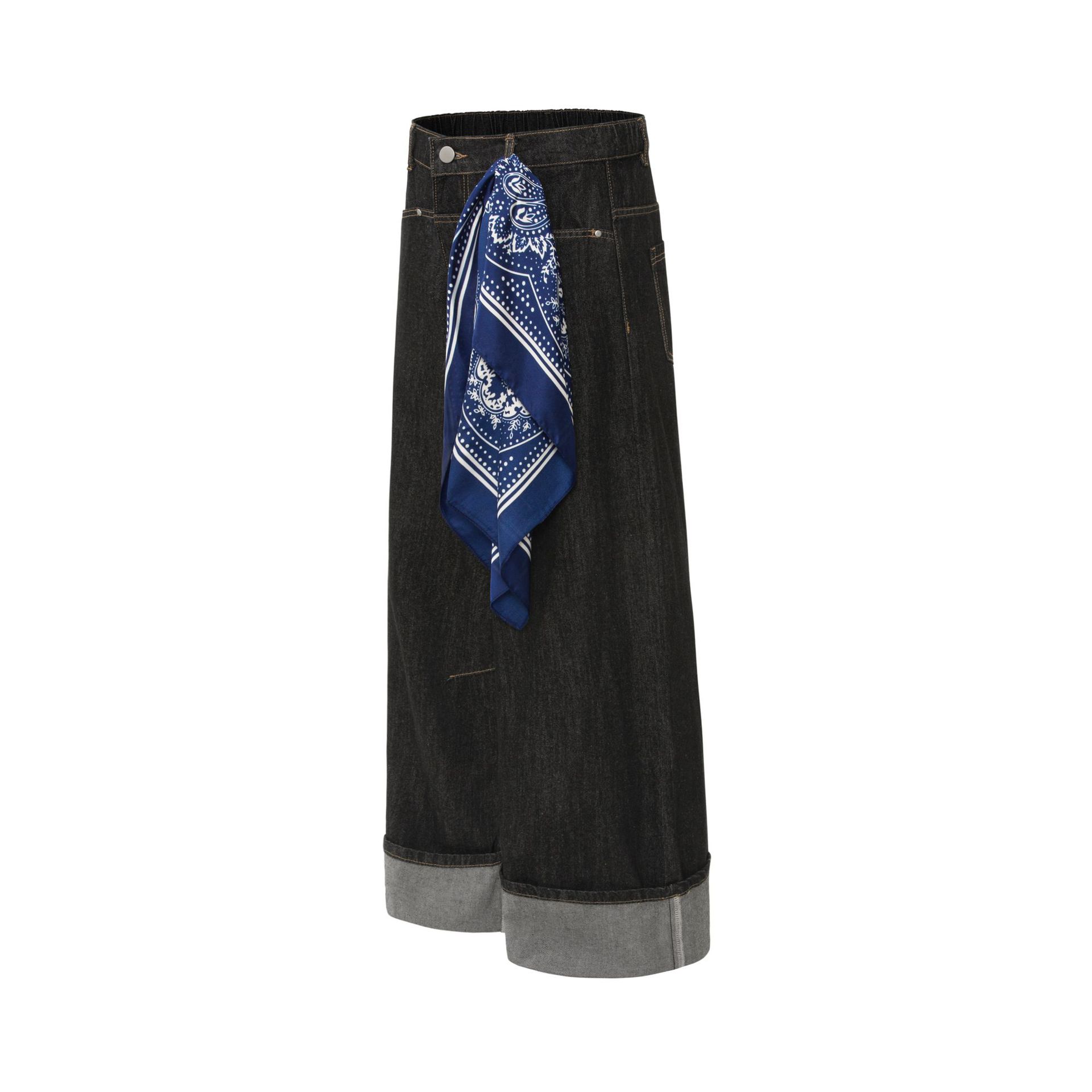 Jeans anchos urbanos retro desgastados para hombres