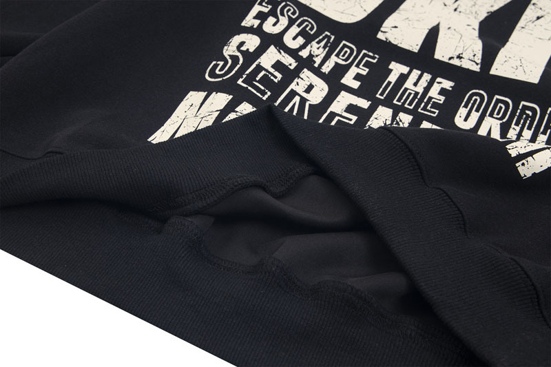 Sudadera con capucha de manga larga con tipografía urbana