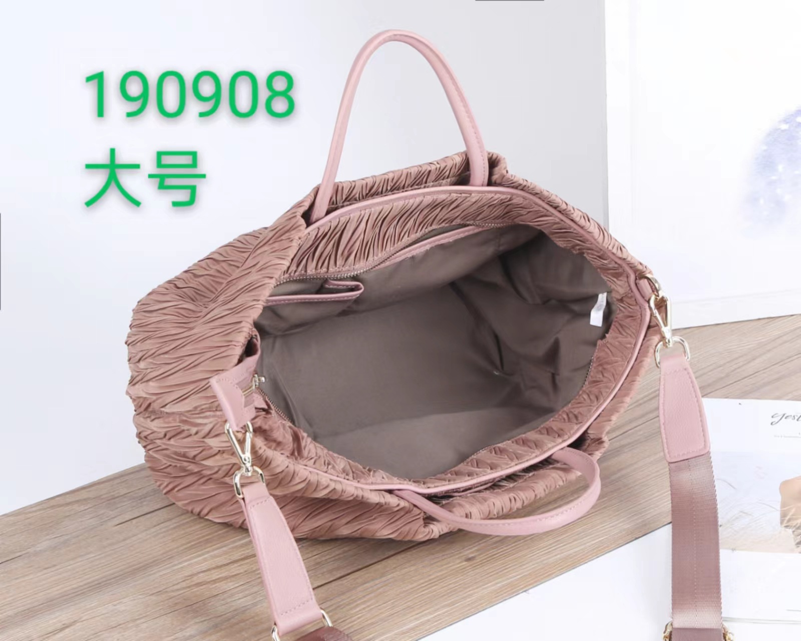 Bolso tote de nailon oversize para mujeres