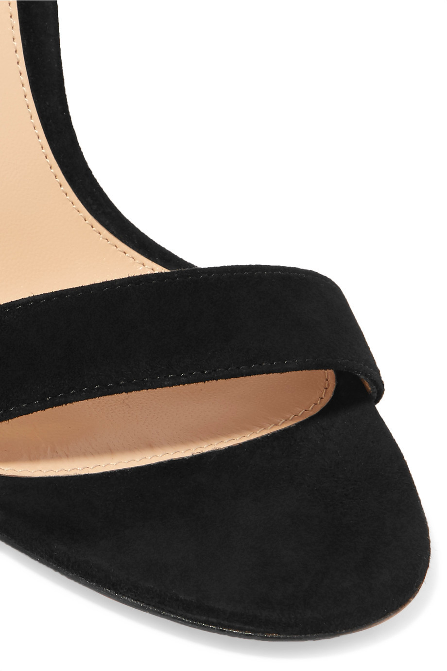 Sandalias de mujer burdeos aterciopeladas de correa única con hebilla