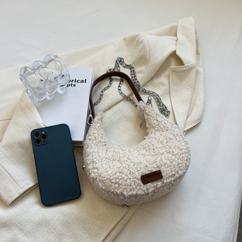 Bolso bandolera esponjoso para mujeres