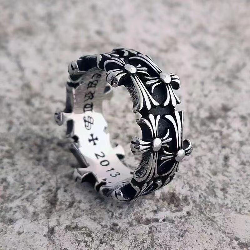 Anillo de crucifijo unisex