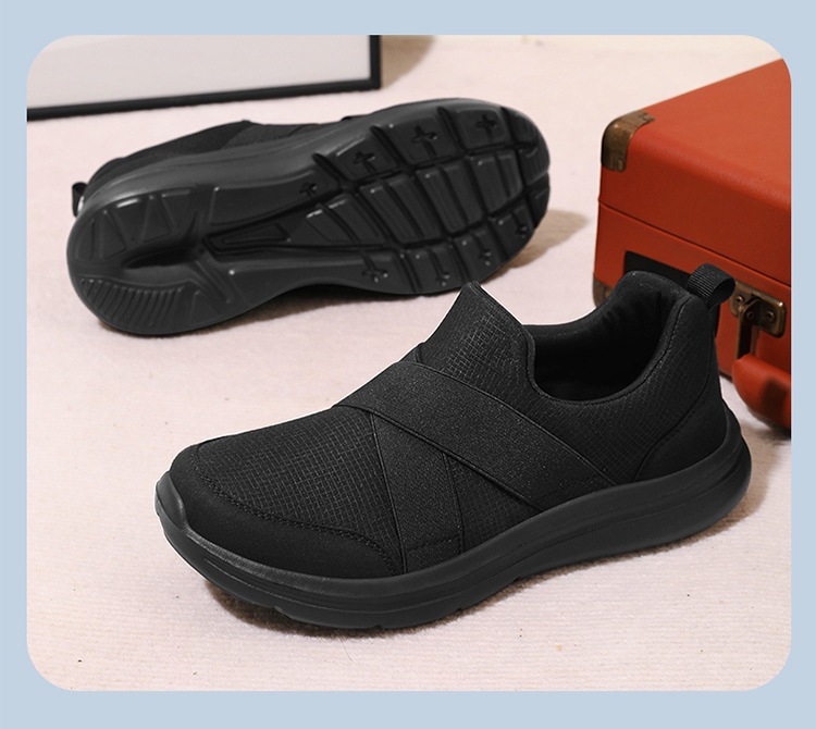 Zapatillas deportivas sin cordones elásticas transpirables para mujer